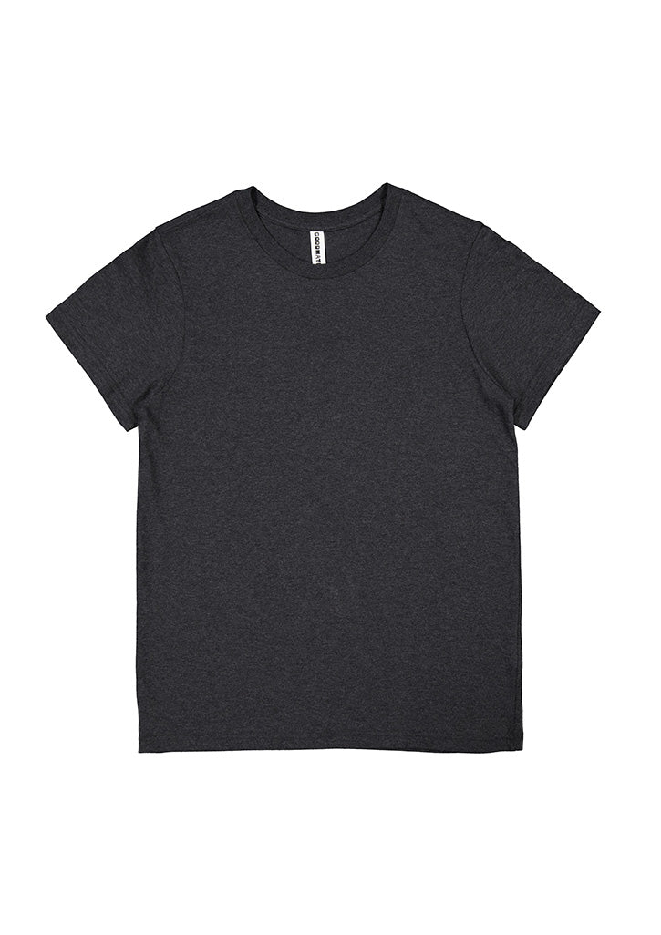 Basis Womens Short Sleeve Tee - Charcoal Marle back