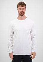 Basis Mens Long Sleeve Tee - Ecru