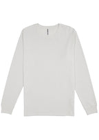 Basis Mens Long Sleeve Tee - Ecru back