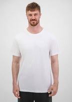 Basis Mens Short Sleeve Tee - Ecru