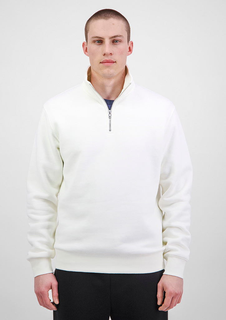 Everyday Mens 1/4 Zip - Ecru