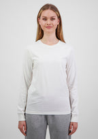 Basis Womens Long Sleeve Tee - Ecru