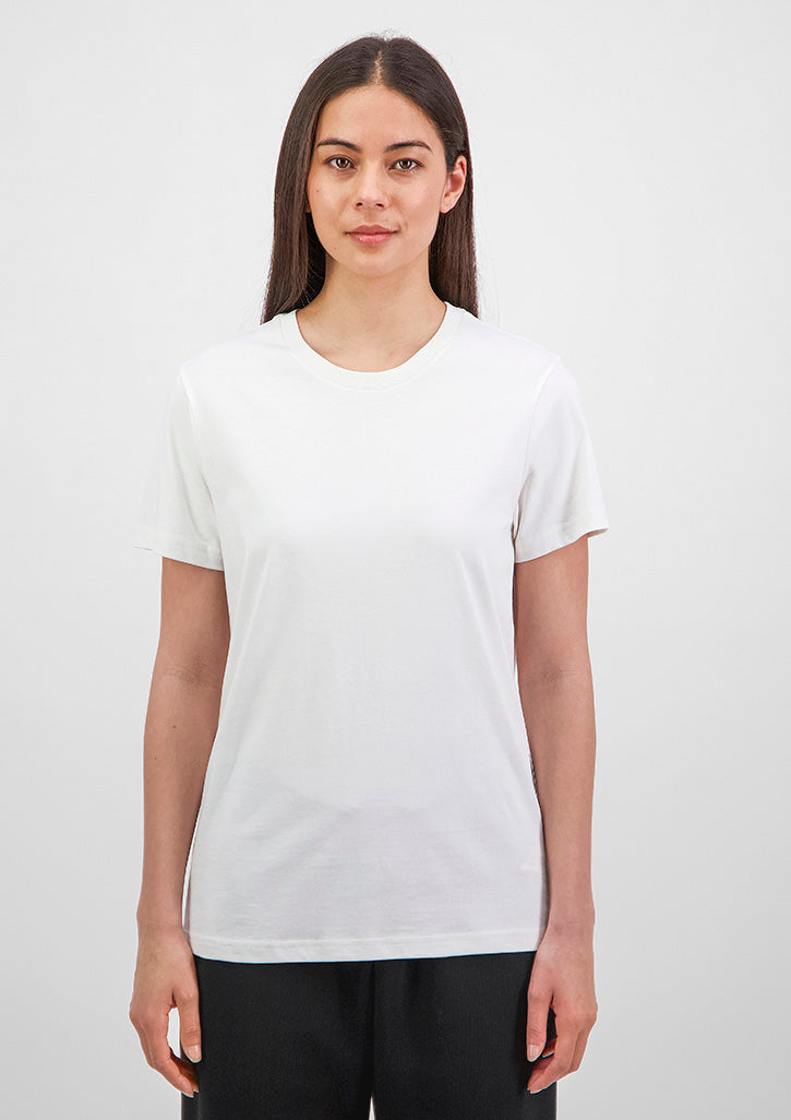 Basis Womens Short Sleeve Tee - Ecru