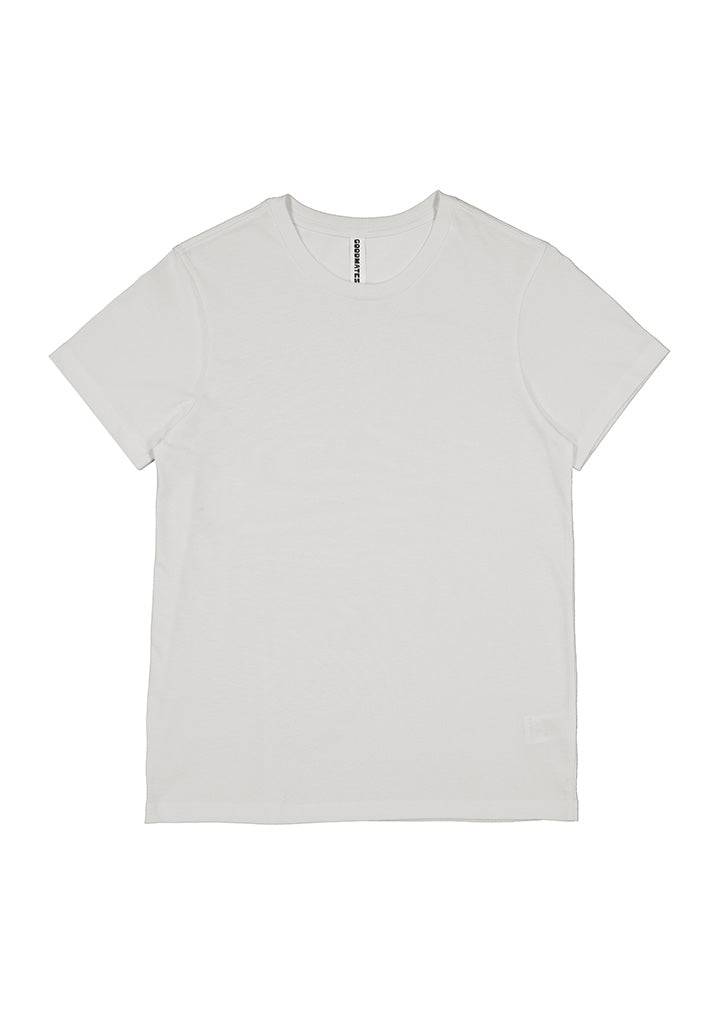 Basis Womens Short Sleeve Tee - Ecru back