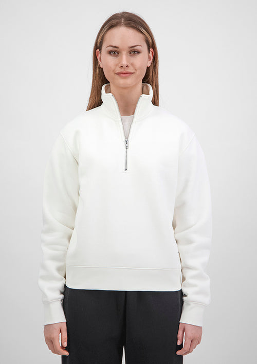 Everyday Womens 1/4 Zip - Ecru