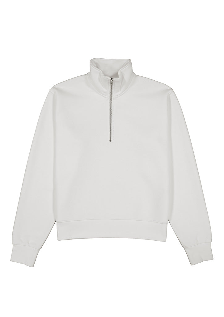 Everyday Womens 1/4 Zip - Ecru back