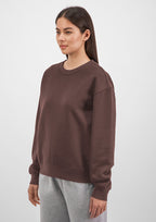 Everyday Womens Crew Sweatshirt - Espresso back