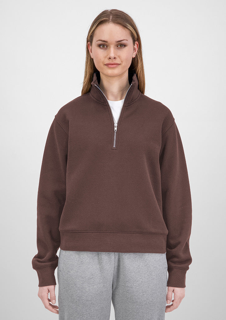 Everyday Womens 1/4 Zip - Espresso