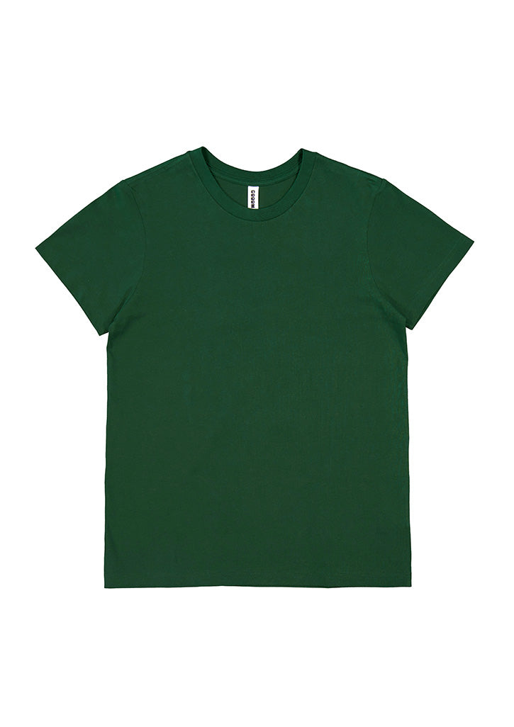Basis Womens Short Sleeve Tee - Forest back