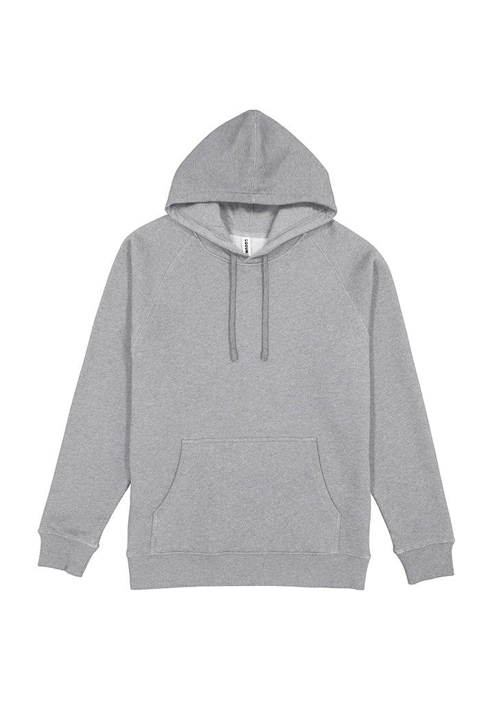 Basis Mens Hoodie - Grey Marle back