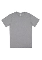 Basis Mens Short Sleeve Tee - Grey Marle back
