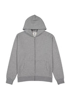 Everyday Mens Zip Hoodie - Grey Marle back