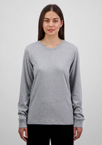 Basis Womens Long Sleeve Tee - Grey Marle