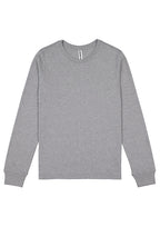Basis Womens Long Sleeve Tee - Grey Marle back