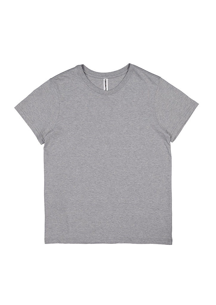 Basis Womens Short Sleeve Tee - Grey Marle back