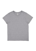 Basis Womens Short Sleeve Tee - Grey Marle back