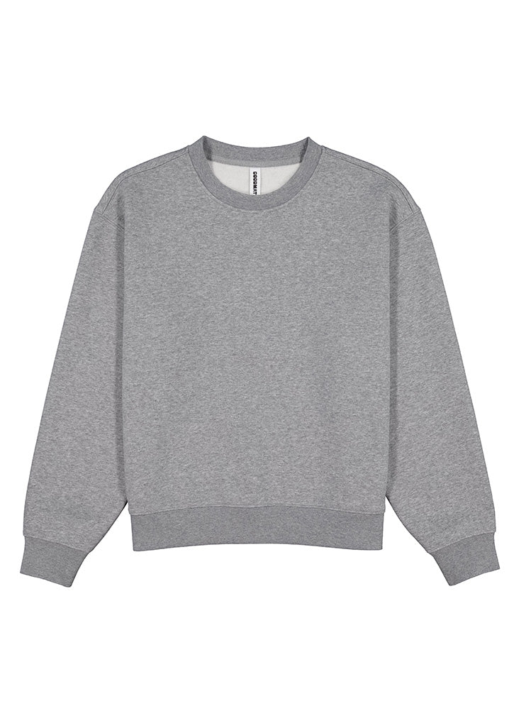 Everyday Womens Crew Sweatshirt - Grey Marle back
