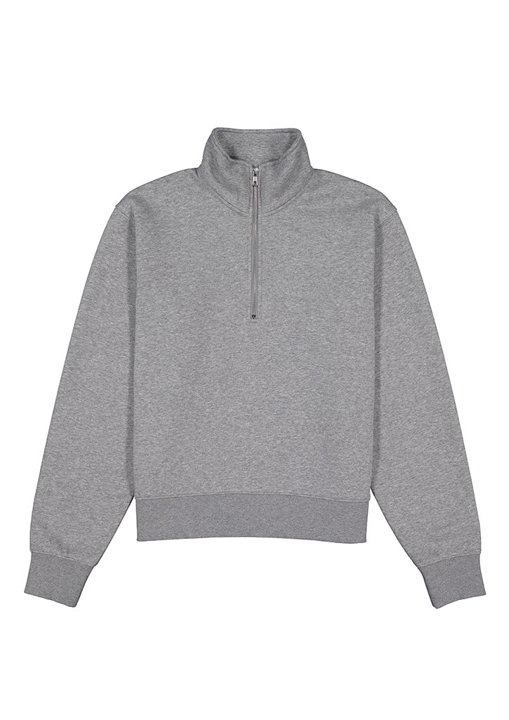 Everyday Womens 1/4 Zip - Grey Marle back