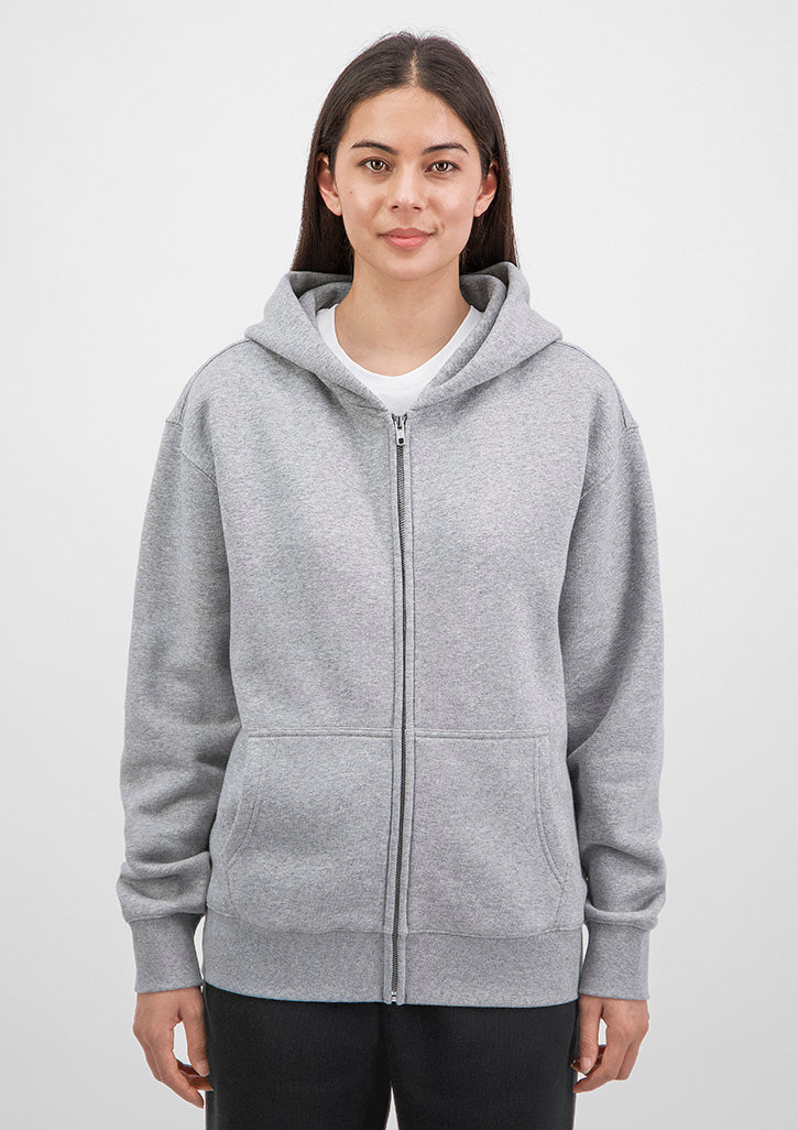 Everyday Womens Zip Hoodie - Grey Marle