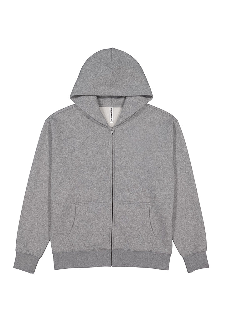 Everyday Womens Zip Hoodie - Grey Marle back
