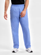 Classic Unisex Scrub Pant - Mid Blue back