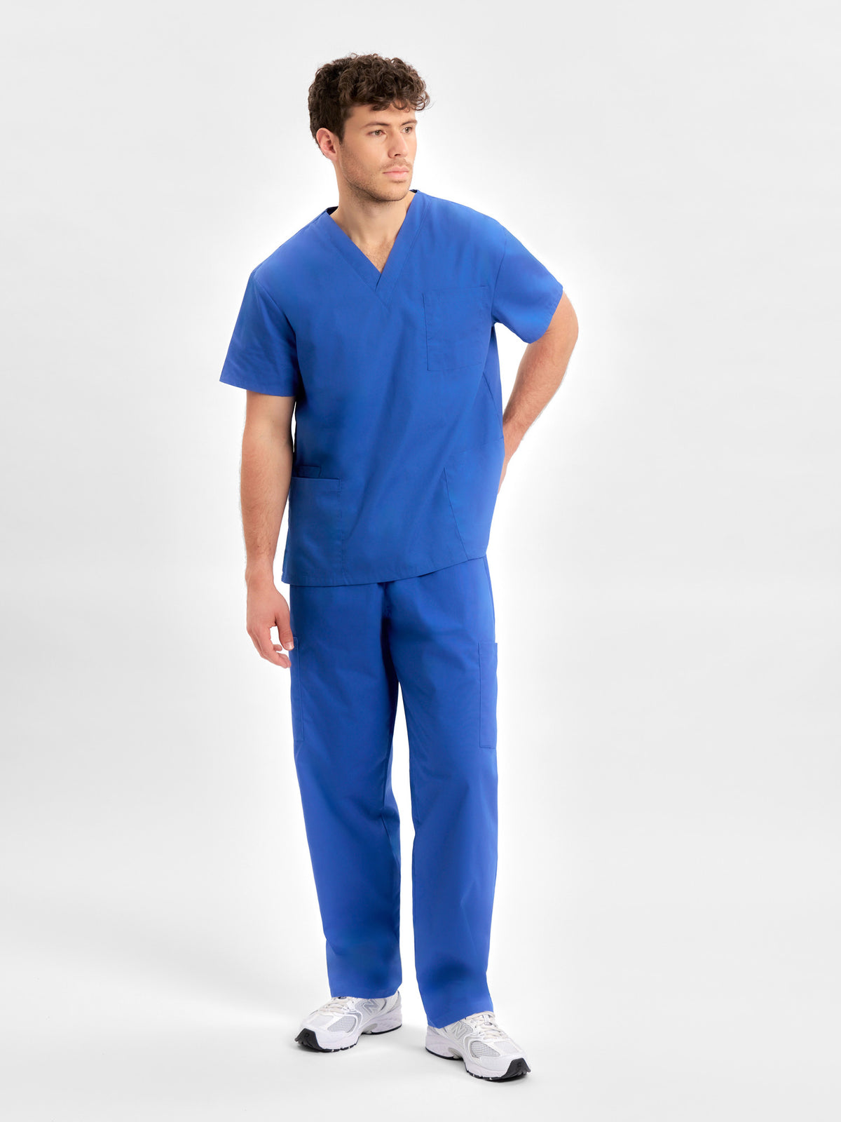 Classic Unisex Scrub Top - Royal back