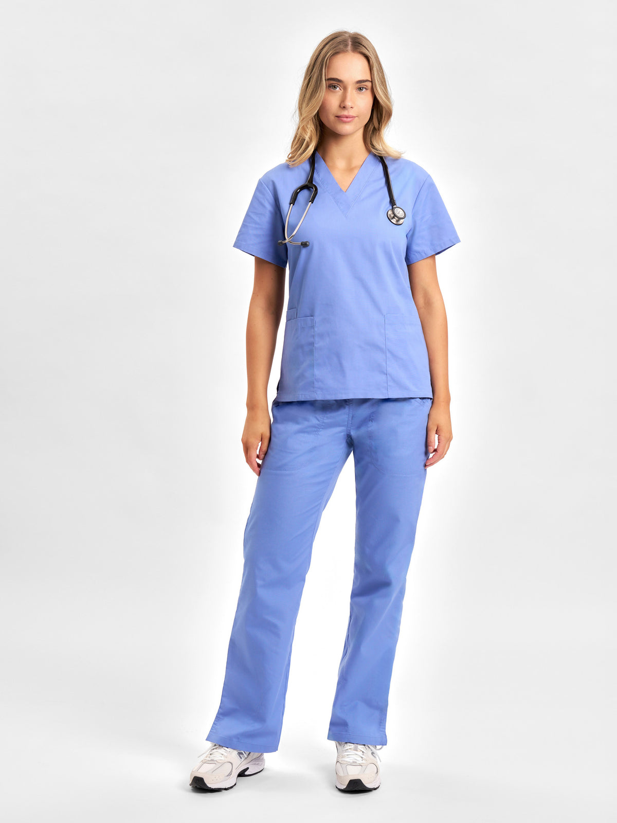 Classic Womens Scrub Pant - Mid Blue