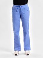 Classic Womens Scrub Pant - Mid Blue back