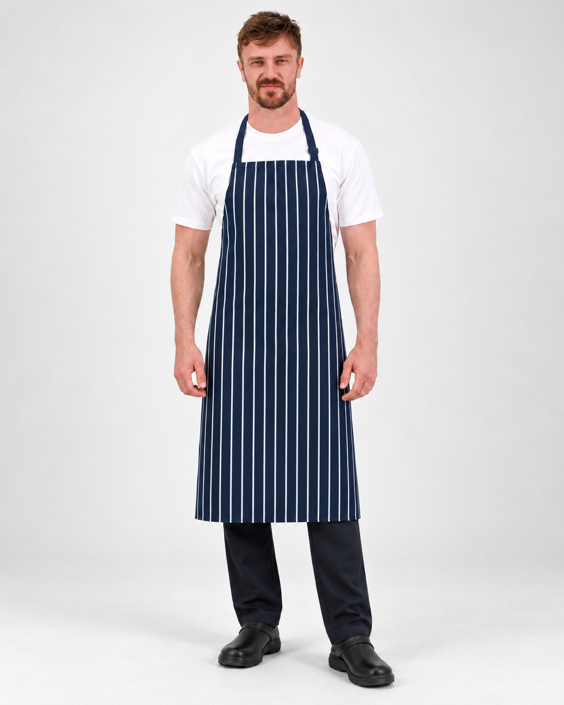 JB's Striped Bib Apron (No Pocket)