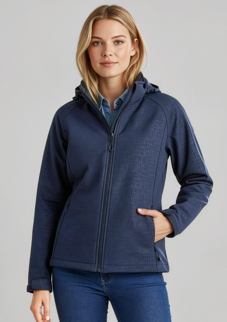 Womens Geo Jacket - CAFEWEAR NZ - Navy / S