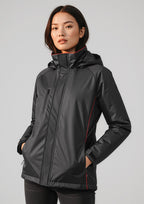 Unisex Core Jacket - CAFEWEAR NZ - Black/Red / XXS