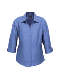 Womens Oasis 3/4 Sleeve Shirt - Mid Blue