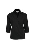Womens Metro 3/4 Sleeve Shirt - Black