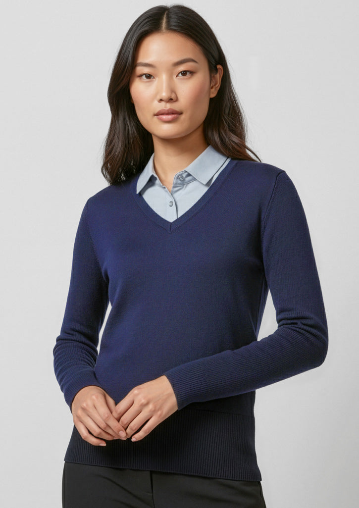 Womens Milano Pullover - CAFEWEAR NZ - Navy / XS