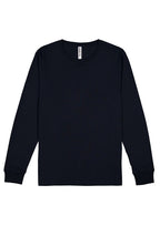 Basis Mens Long Sleeve Tee - Navy back