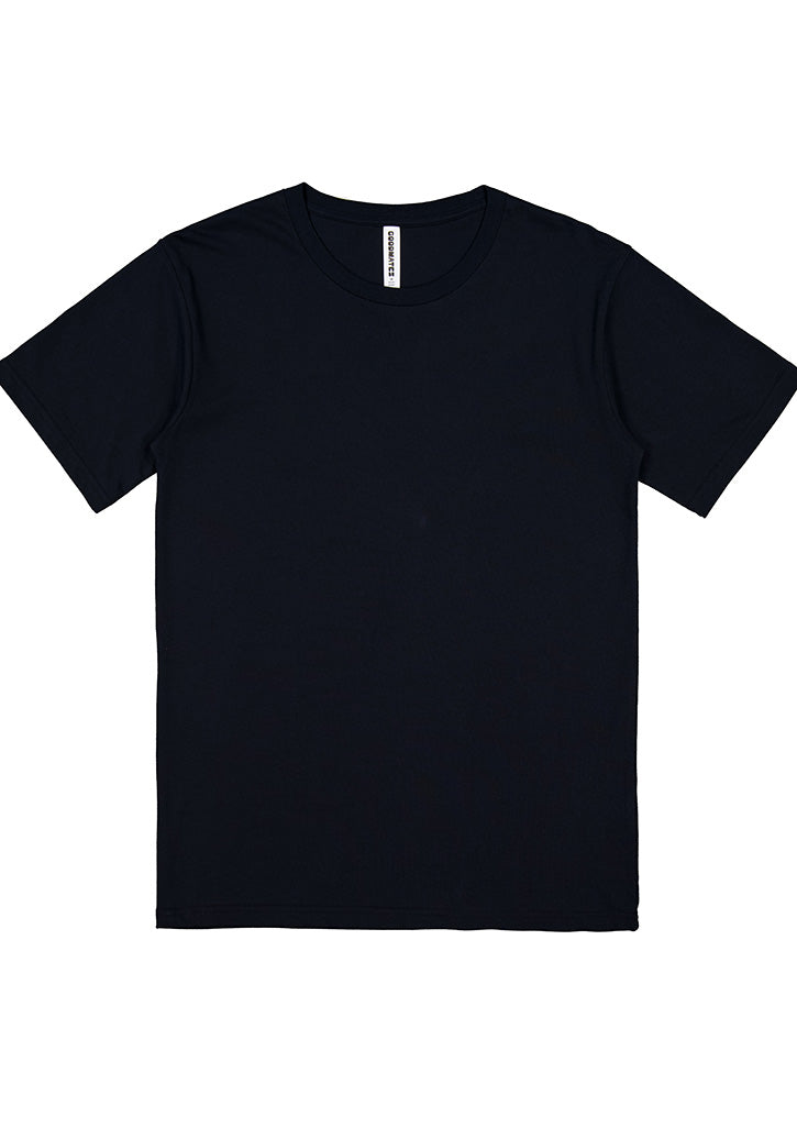 Basis Mens Short Sleeve Tee - Navy back