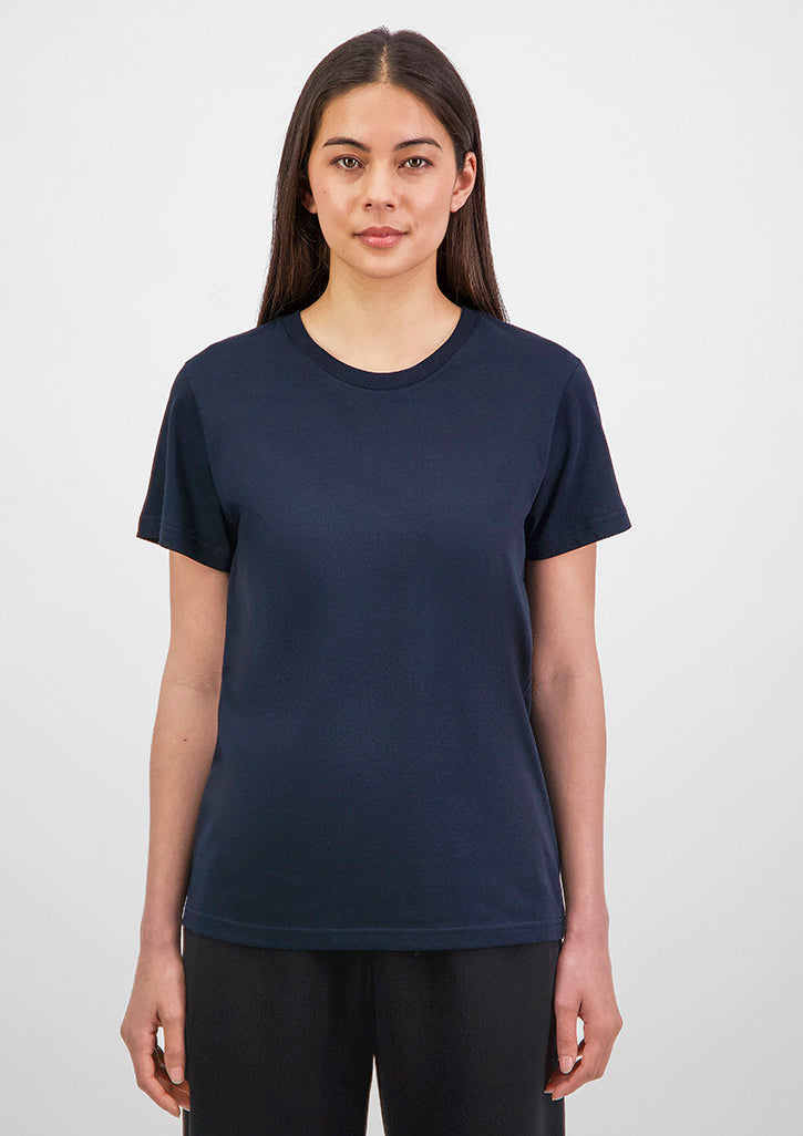 Basis Womens Short Sleeve Tee - Navy