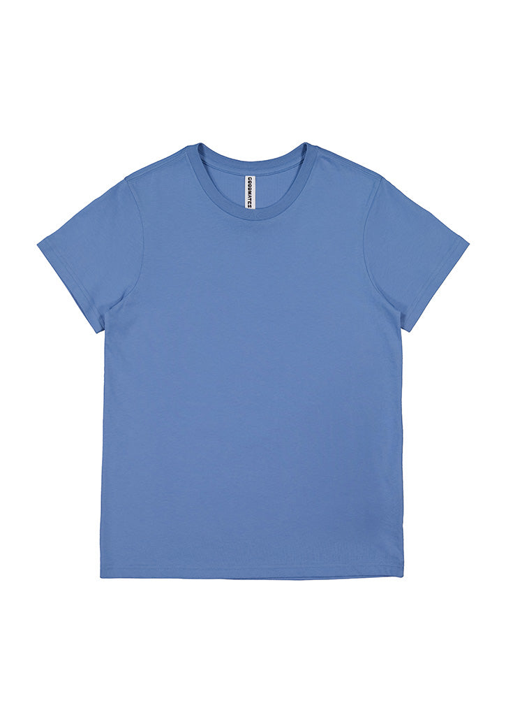 Basis Womens Short Sleeve Tee - Ocean back