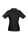 Womens Ice Short Sleeve Polo - Black