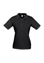 Womens Ice Short Sleeve Polo - Black