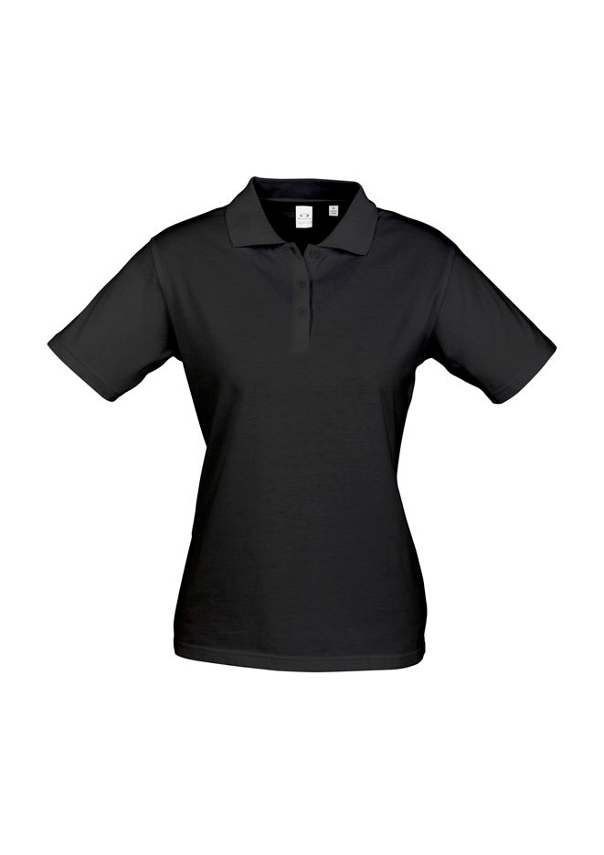 Womens Ice Short Sleeve Polo - Black