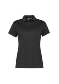 Womens Action Short Sleeve Polo - Grey