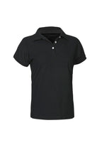 Womens Neon Short Sleeve Polo - Black