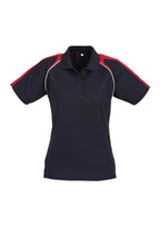 Womens Triton Short Sleeve Polo - Navy/Red/White