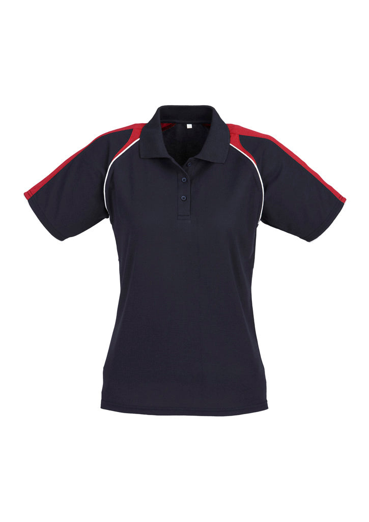 Womens Triton Short Sleeve Polo - Navy/Red/White