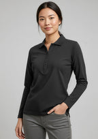 Womens Crew Long Sleeve Polo