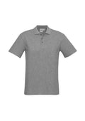 Mens Crew Short Sleeve Polo - Grey Marle