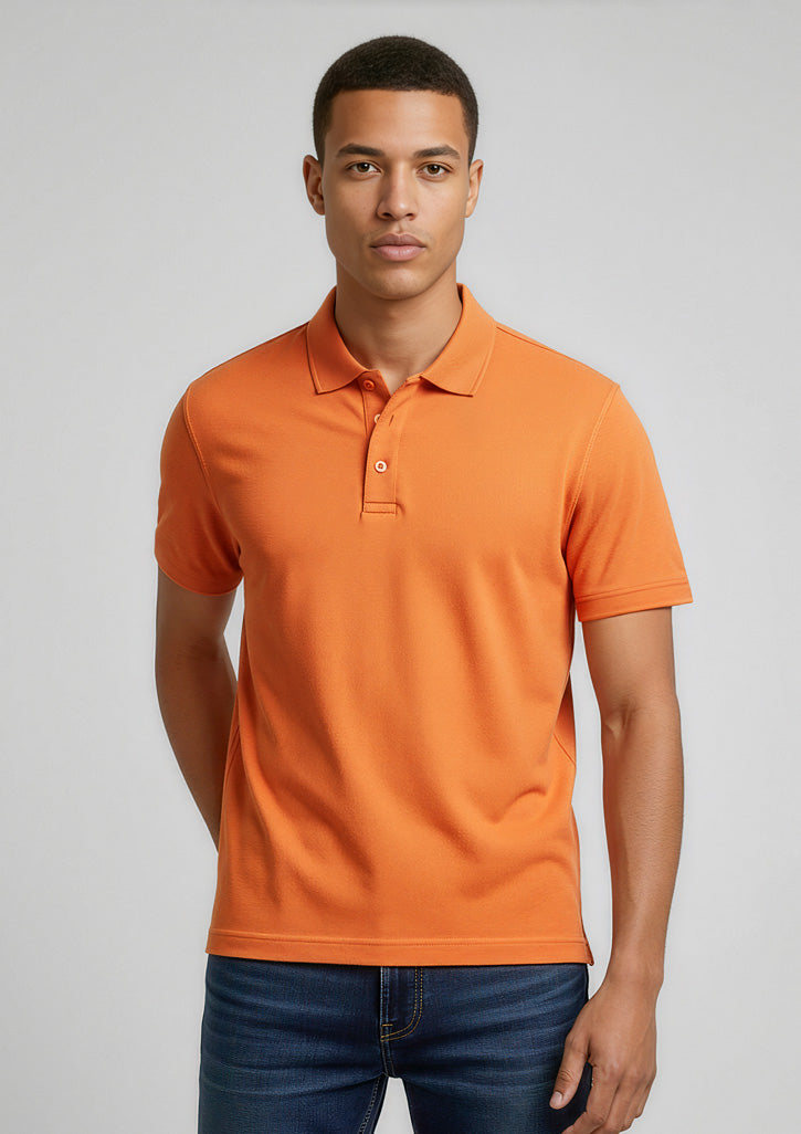 Mens Crew Short Sleeve Polo
