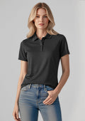 Womens Echo Short Sleeve Polo - Black Graphite