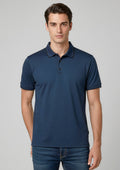 Mens Echo Short Sleeve Polo - Carbon Blue